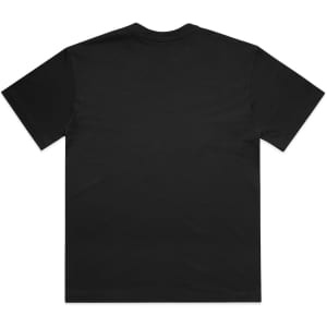 A black Box Tee featuring a simple design and short sleeves, with an unadorned back view.