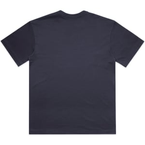 A navy blue Box Tee T-shirt featuring a simple rear design and a logo on the label.