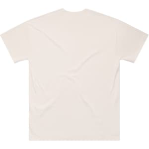A classic oversized tee in a neutral cream colour with a plain back and a small logo at the neck.