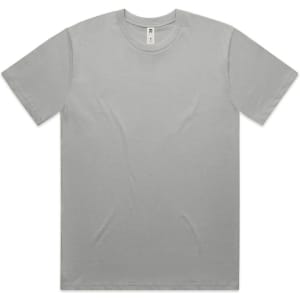 A grey Classic Minus Tee with a crew neckline and short sleeves, featuring a logo.