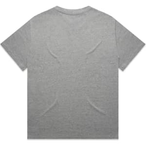 A grey heavy tee shirt with a simple design and no visible graphics on the back.