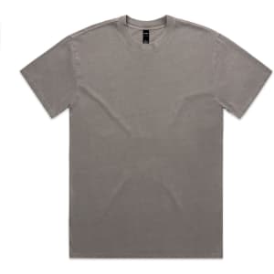 A grey Heavy Faded Tee with a round neckline and short sleeves. The shirt features a logo.