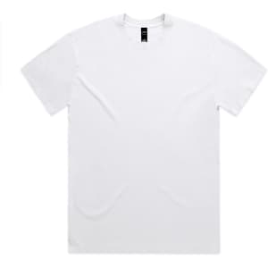 A white Heavy Faded Tee with a classic T-shirt design and a visible logo at the neckline.