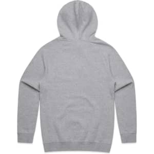 A grey hoodie featuring a spacious hood and long sleeves, with a simple design and no visible branding.