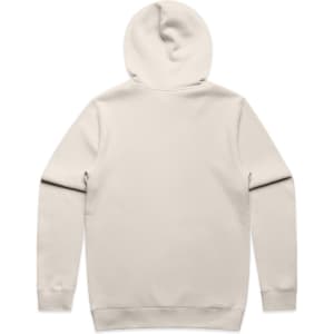 A beige hoodie with a hood and long sleeves. The back is plain with no visible logos or text.