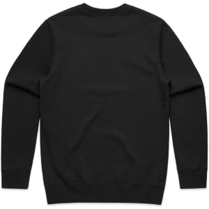 A black hoodie featuring a plain back design and cuffs, with a simple, classic silhouette.