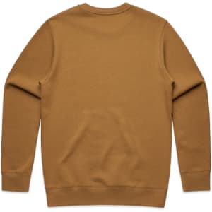 A brown jumper with long sleeves and a round neckline. The back is plain with no visible branding.