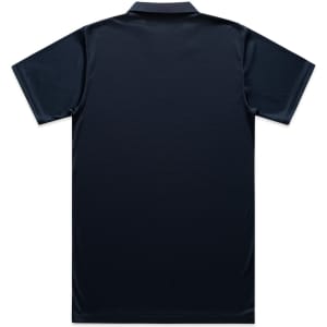 A dark navy polo shirt with a short sleeve and standard collar. Features logo or branding on the front.