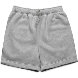 A pair of grey Relax Track Shorts with an elastic waistband and a simple design.