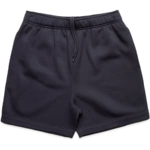 Relax Track Shorts in navy, featuring an elastic waistband and side pockets, with a subtle logo.