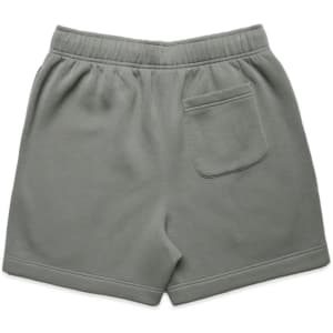 Soft green Relax Track Shorts with an elastic waistband and a back pocket. Features a simple logo.
