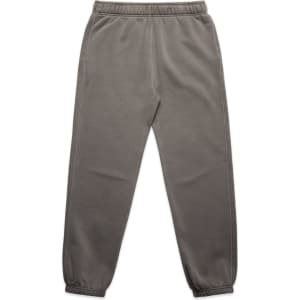 Relaxed track pants in a faded grey colour, featuring an elasticised waistband and cuffs. Includes a small logo.