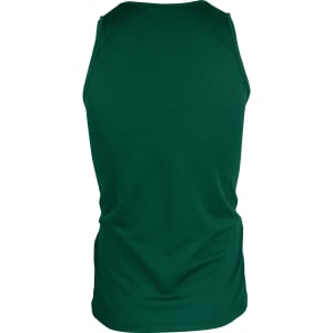 A green men's singlet with a simple design, featuring a back view and no visible logos.