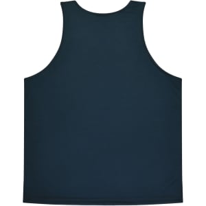 A dark blue singlet with a plain design and no visible logos or branding.