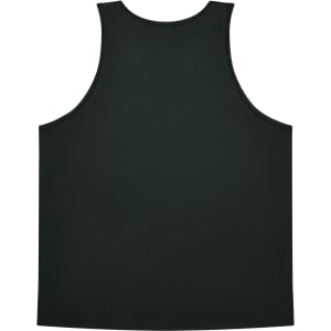 A dark green singlet featuring a simple design and no visible branding. The back is plain and unadorned.