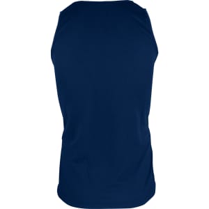 A navy men's singlet featuring a smooth, fitted design and no visible logos or branding.