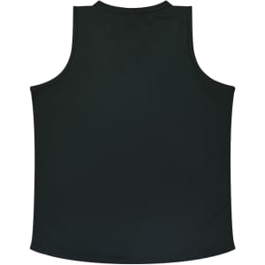 A dark green singlet featuring a smooth texture, simple design, and no visible branding on the back.