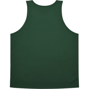 A green singlet with a simple design and no visible branding on the back.