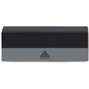 A black box with a grey panel and a logo on the front, likely packaging for a multi-tool product.