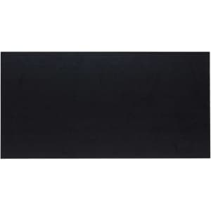 A black rectangular serving board with a smooth surface, suitable for cheese and charcuterie presentations.
