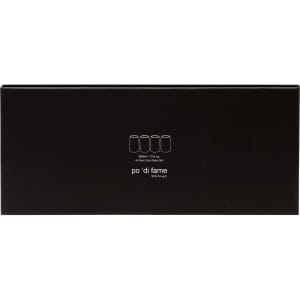 A beer can glass set featuring four glasses in a sleek black box. The glasses are glassware designed for serving beer.
