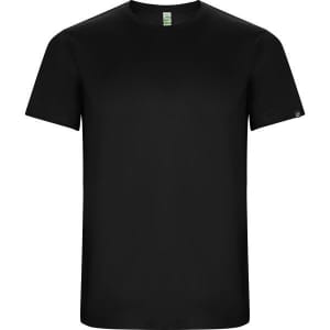 A black Imola T-Shirt with a simple design and short sleeves, featuring a small logo.