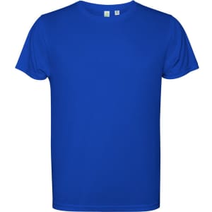 A blue Estoril T-Shirt with a simple design and short sleeves, featuring a logo on the label.
