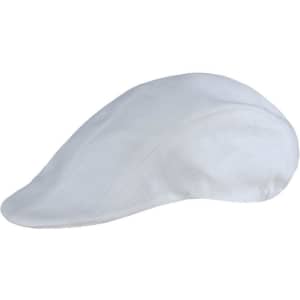 A white Coppola Cap with a smooth, rounded shape and textured fabric. The cap features a small logo on the side.