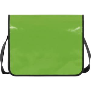 A green Economy LorryBag with a black strap and a smooth, shiny surface. It has a simple design with no visible text.