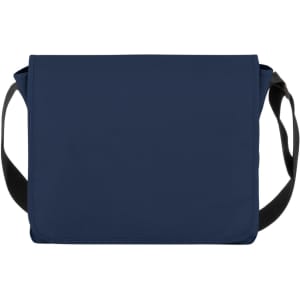 A navy Kurier shoulder bag with a black adjustable strap. It features a smooth, plain exterior and a simple design.