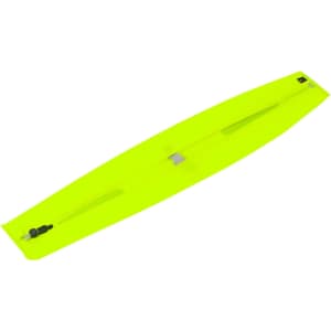 A bright yellow Reflex Rain Cover with a sleek design, featuring a nozzle and a logo.