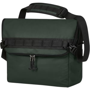 A green Active Notebook Bag with a shoulder strap, featuring a branded logo and a zippered compartment.