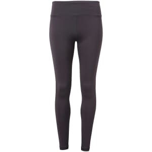 Performance leggings in dark grey, featuring a high waistband and a smooth, fitted design. The product has a logo.