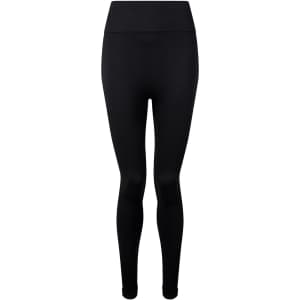 Black seamless 3D fit sport sculpt leggings with a fitted design and waistband, featuring a logo.