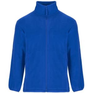 A blue Artic Fleece Jacket featuring a full zip and a high collar. It has long sleeves and a simple design with a logo.