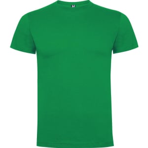 A green Dogo Premium T-Shirt with a classic crew neck and short sleeves. It features a logo on the neckline.