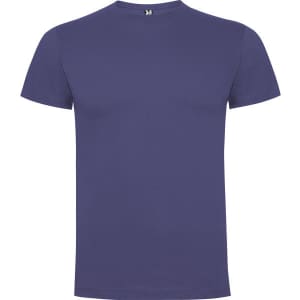 A purple Dogo Premium T-Shirt featuring a classic crew neck design and short sleeves.