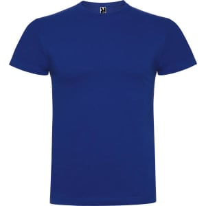 A blue Braco T-Shirt featuring a round neckline and a logo at the collar.