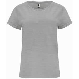 A grey Cies T-Shirt with rolled sleeves, featuring a simple design and a logo on the tag.