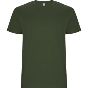 A green Stafford T-Shirt with a round neckline and short sleeves, featuring a brand logo.