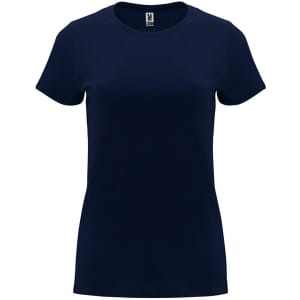 A navy blue Capri T-Shirt with a classic fit and short sleeves, featuring a logo.