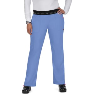 Blue Spirit Pant with a black waistband and pockets, featuring a logo on the waistband.