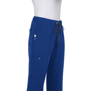 Everyday Hero Pant in vibrant blue, featuring an elastic waistband, drawstring, and multiple pockets.