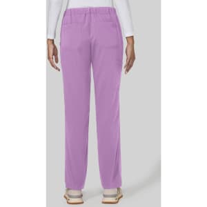 Everyday Hero Pant in purple, featuring a relaxed fit and pockets, viewed from the back.