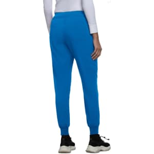 Fierce Jogger in bright blue, featuring a tapered design and elastic cuffs. Includes a logo on the waistband.