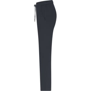 Dark navy men's lounge pants with a drawstring waist and side pockets. Features a plain design and logo branding.
