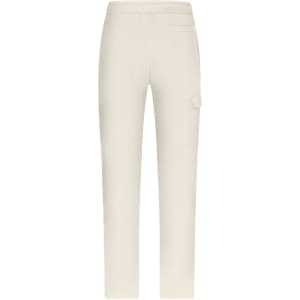 Cream-coloured men's lounge pants with side pockets, featuring a casual and comfortable design.