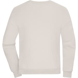 An oversized sweat in a light beige colour, featuring a simple design and no visible branding.