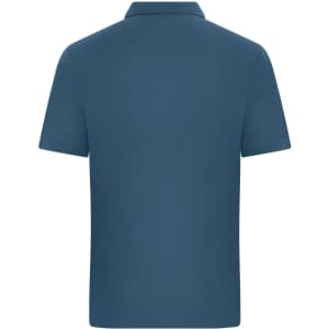 A navy blue colour-block polo shirt with a classic collar and short sleeves. Features a subtle logo.