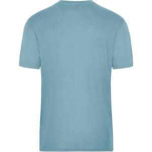 A light blue men's workwear T-shirt with short sleeves and a simple design. It features a logo on the back.